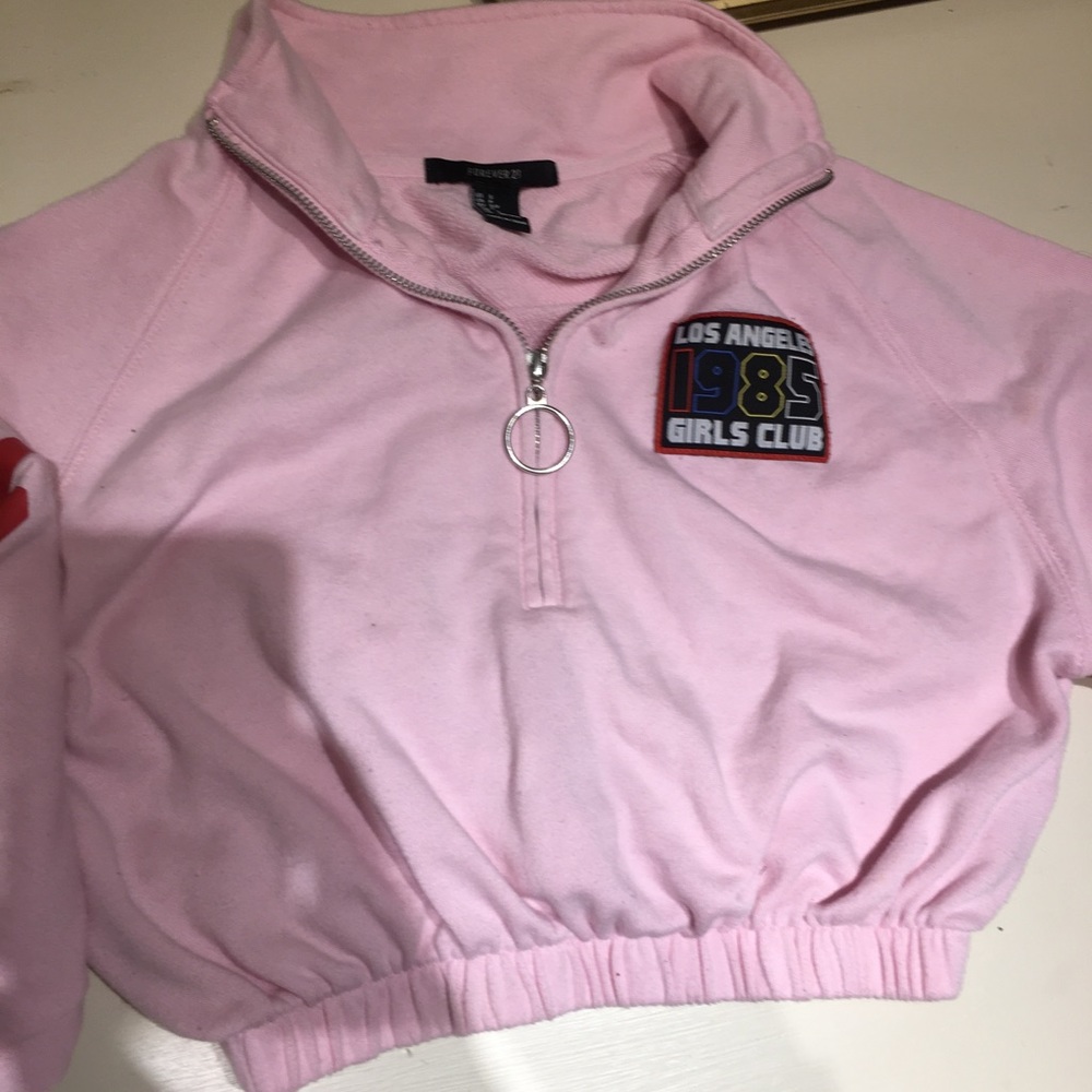 Pink sweatshirt forever 21